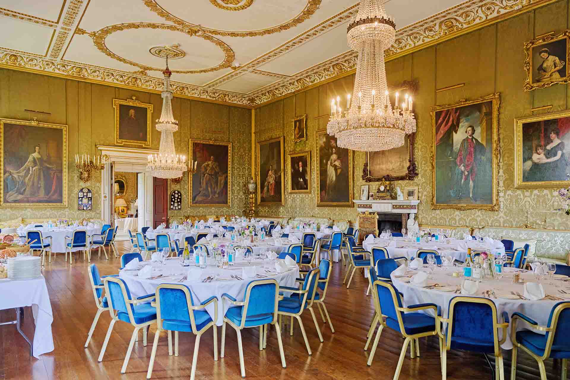 The Great Room At Badminton House Prepared For The Gloucestershire Society's Feast